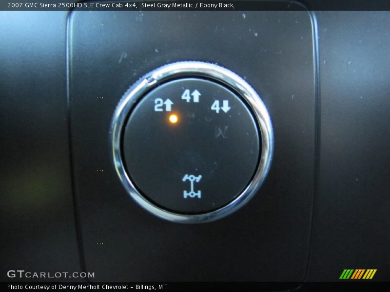 Steel Gray Metallic / Ebony Black 2007 GMC Sierra 2500HD SLE Crew Cab 4x4