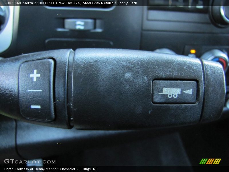 Steel Gray Metallic / Ebony Black 2007 GMC Sierra 2500HD SLE Crew Cab 4x4
