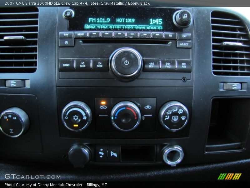 Steel Gray Metallic / Ebony Black 2007 GMC Sierra 2500HD SLE Crew Cab 4x4