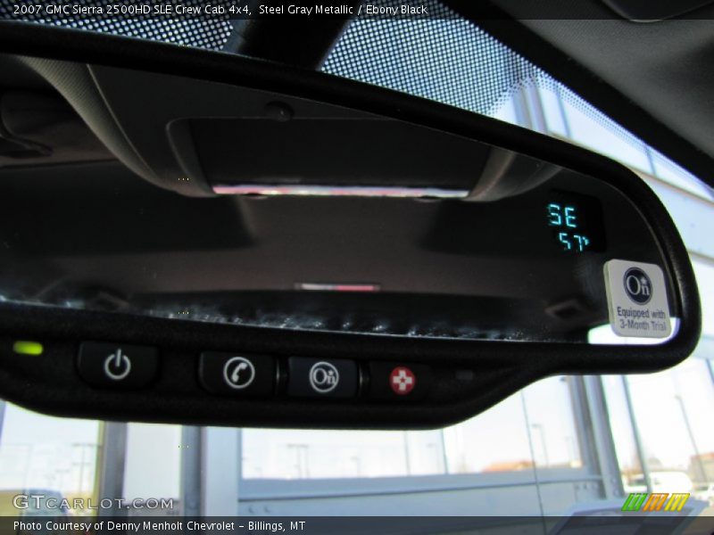 Steel Gray Metallic / Ebony Black 2007 GMC Sierra 2500HD SLE Crew Cab 4x4