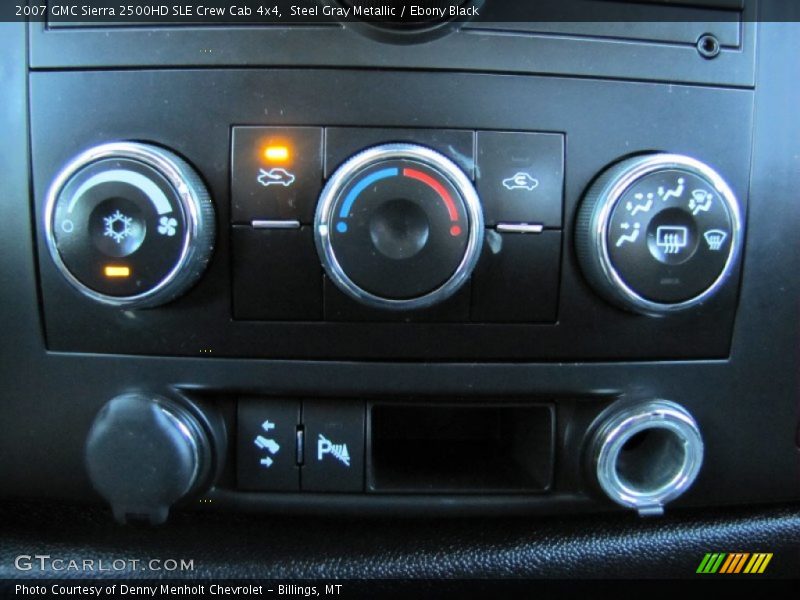 Steel Gray Metallic / Ebony Black 2007 GMC Sierra 2500HD SLE Crew Cab 4x4