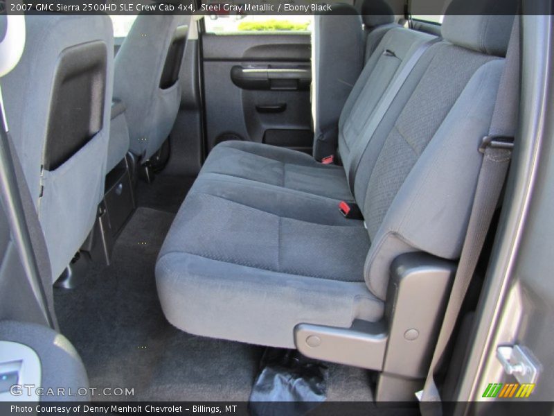 Steel Gray Metallic / Ebony Black 2007 GMC Sierra 2500HD SLE Crew Cab 4x4