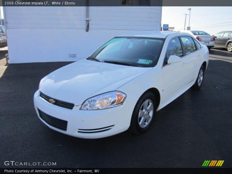 White / Ebony 2009 Chevrolet Impala LT