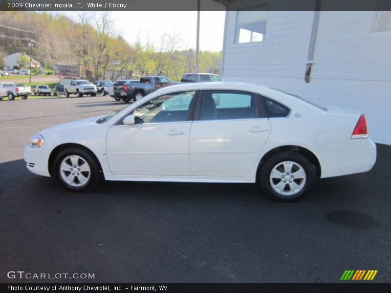 White / Ebony 2009 Chevrolet Impala LT