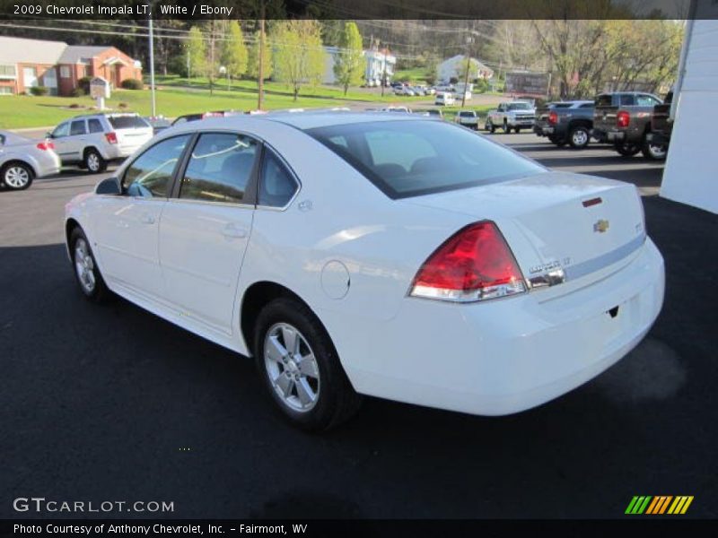 White / Ebony 2009 Chevrolet Impala LT