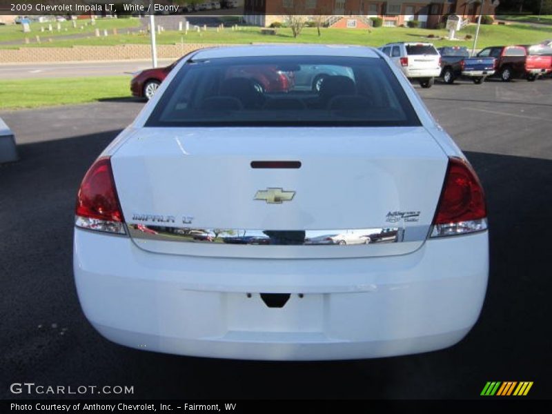 White / Ebony 2009 Chevrolet Impala LT