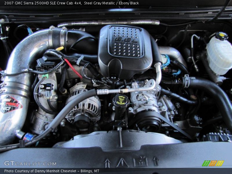 Steel Gray Metallic / Ebony Black 2007 GMC Sierra 2500HD SLE Crew Cab 4x4