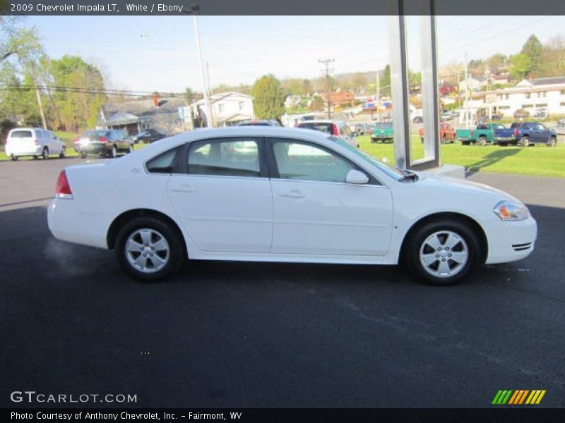 White / Ebony 2009 Chevrolet Impala LT