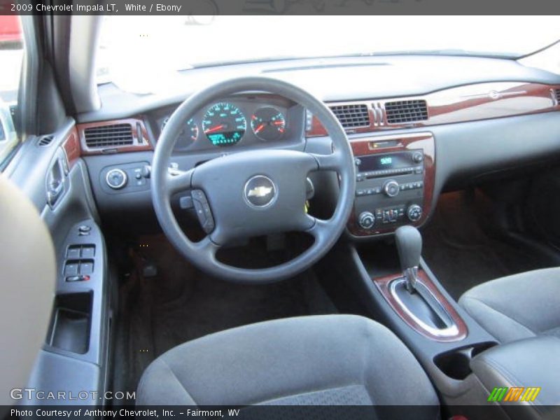 White / Ebony 2009 Chevrolet Impala LT