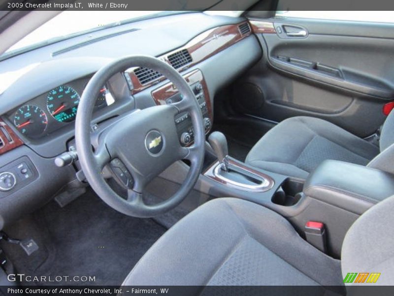 White / Ebony 2009 Chevrolet Impala LT
