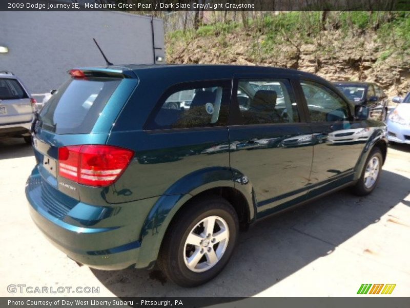 Melbourne Green Pearl / Dark Slate Gray/Light Graystone 2009 Dodge Journey SE