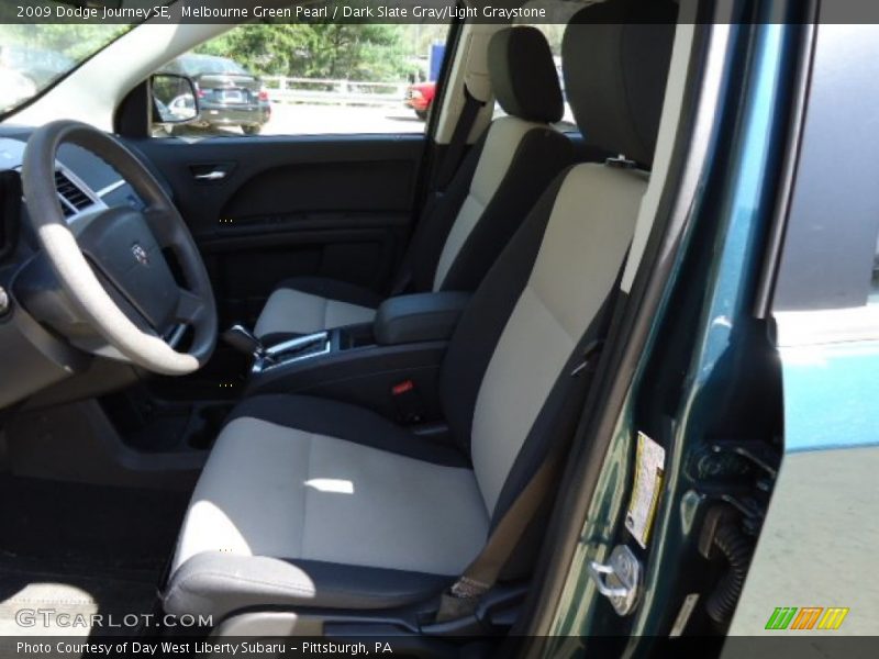 Melbourne Green Pearl / Dark Slate Gray/Light Graystone 2009 Dodge Journey SE