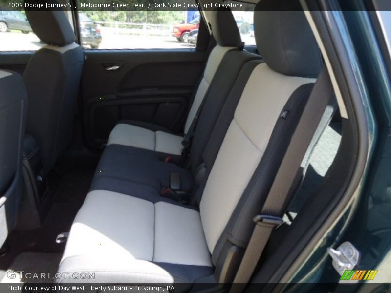 Melbourne Green Pearl / Dark Slate Gray/Light Graystone 2009 Dodge Journey SE