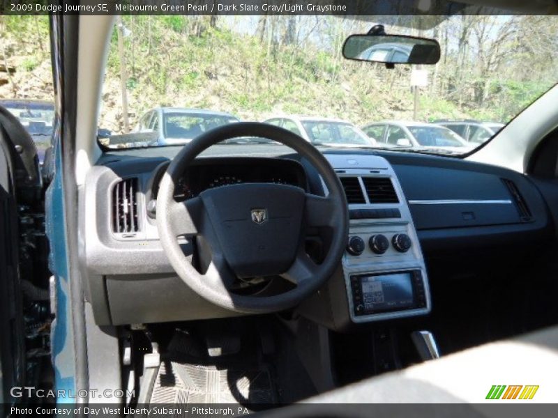 Melbourne Green Pearl / Dark Slate Gray/Light Graystone 2009 Dodge Journey SE