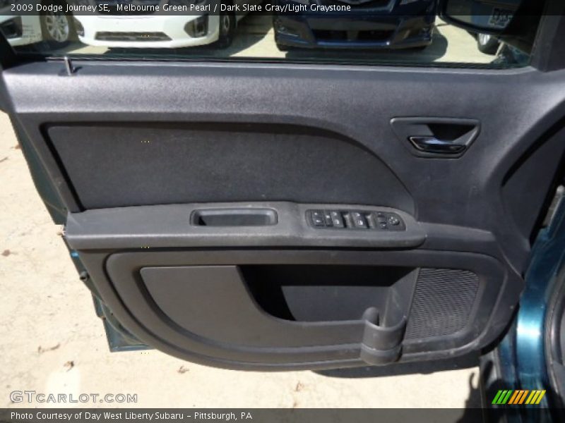 Melbourne Green Pearl / Dark Slate Gray/Light Graystone 2009 Dodge Journey SE