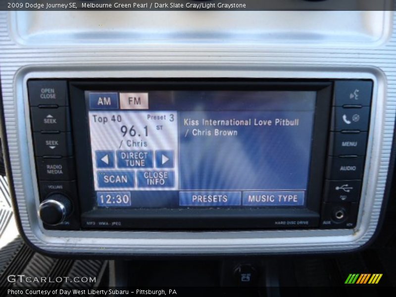 Melbourne Green Pearl / Dark Slate Gray/Light Graystone 2009 Dodge Journey SE