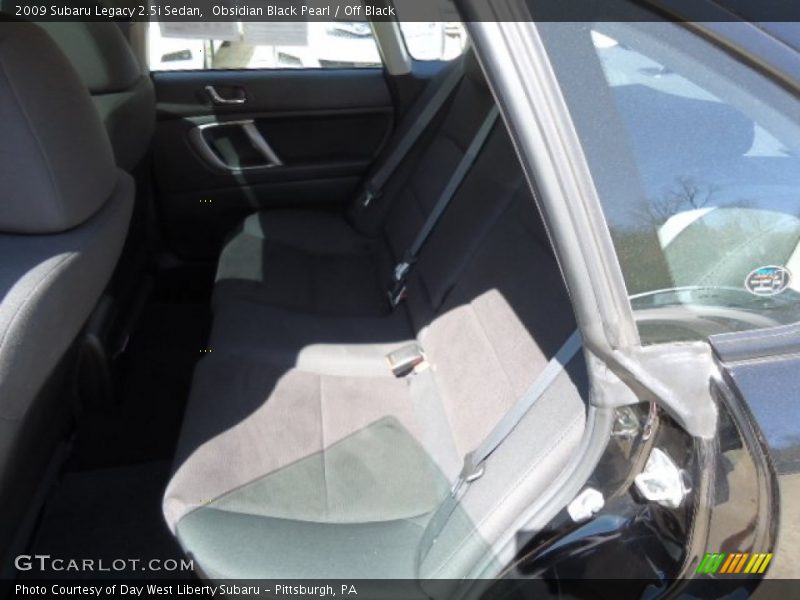 Obsidian Black Pearl / Off Black 2009 Subaru Legacy 2.5i Sedan