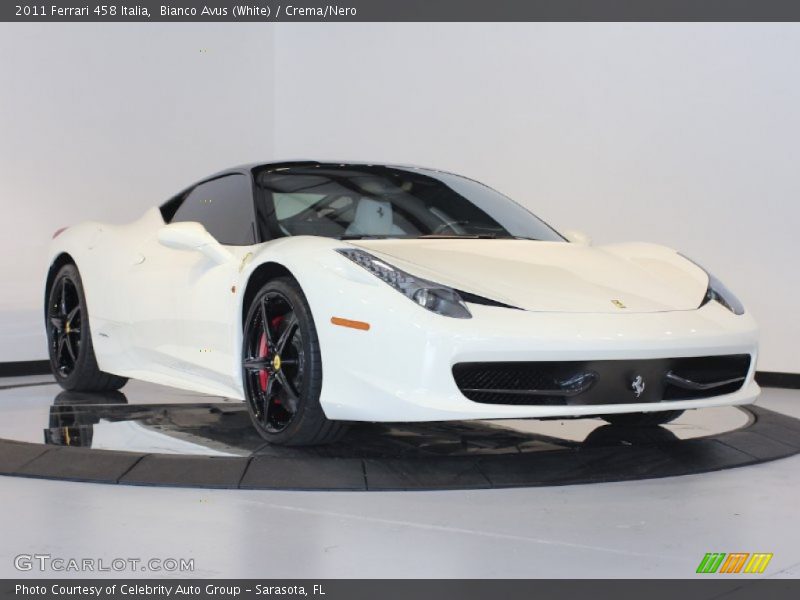 Bianco Avus (White) / Crema/Nero 2011 Ferrari 458 Italia