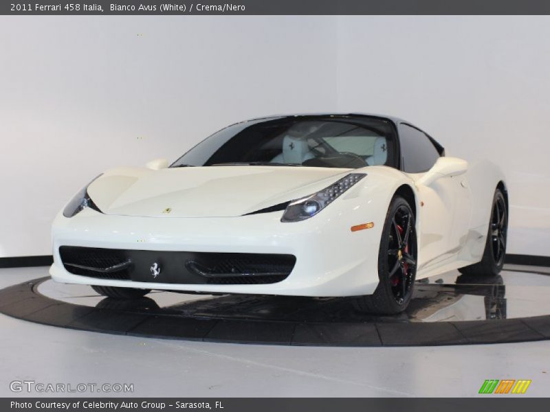 Bianco Avus (White) / Crema/Nero 2011 Ferrari 458 Italia