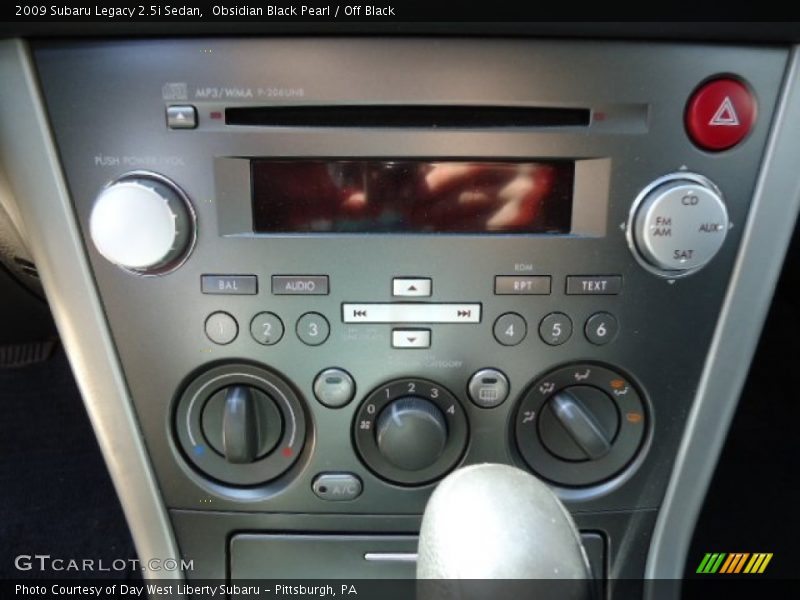 Obsidian Black Pearl / Off Black 2009 Subaru Legacy 2.5i Sedan