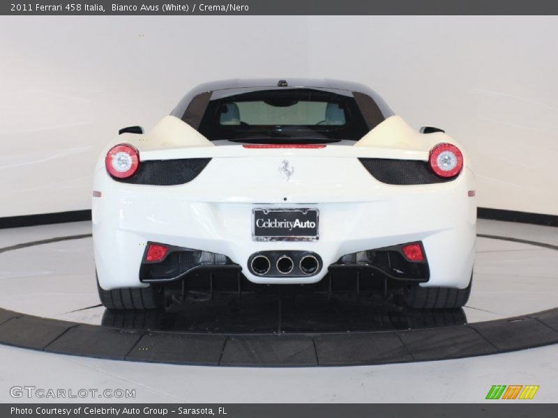Bianco Avus (White) / Crema/Nero 2011 Ferrari 458 Italia