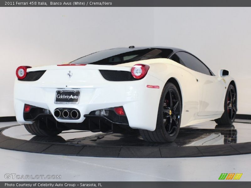 Bianco Avus (White) / Crema/Nero 2011 Ferrari 458 Italia