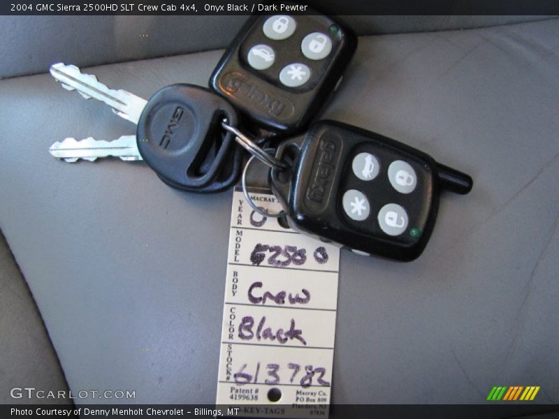 Keys of 2004 Sierra 2500HD SLT Crew Cab 4x4