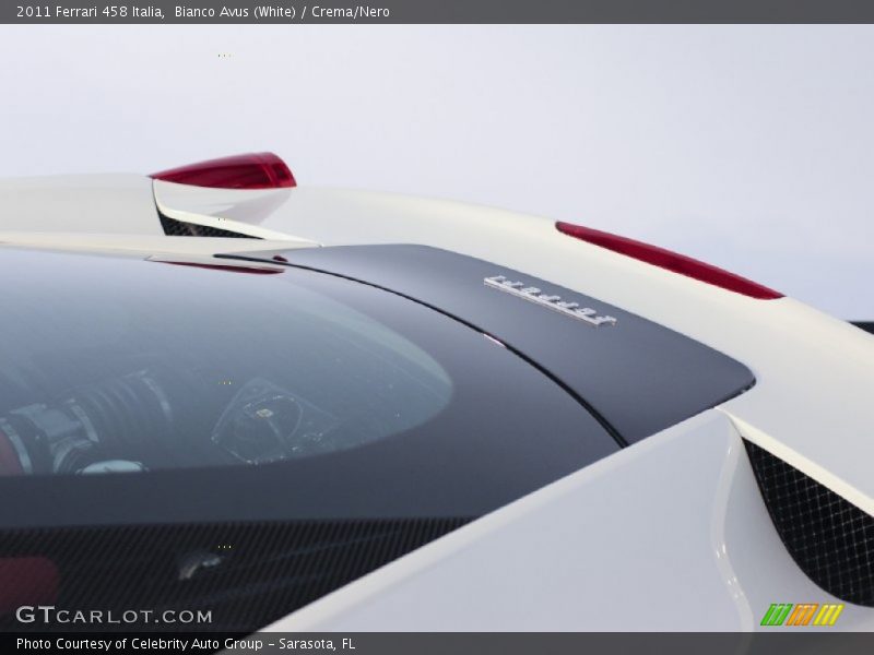 Bianco Avus (White) / Crema/Nero 2011 Ferrari 458 Italia