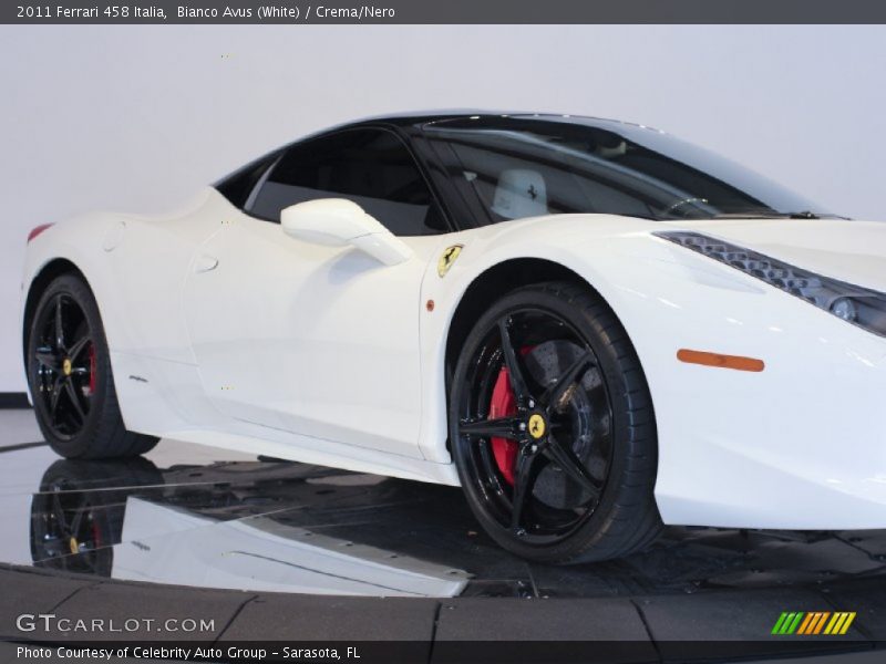 Bianco Avus (White) / Crema/Nero 2011 Ferrari 458 Italia