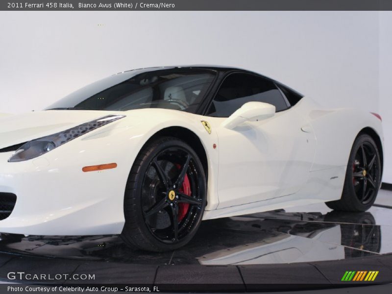 Bianco Avus (White) / Crema/Nero 2011 Ferrari 458 Italia