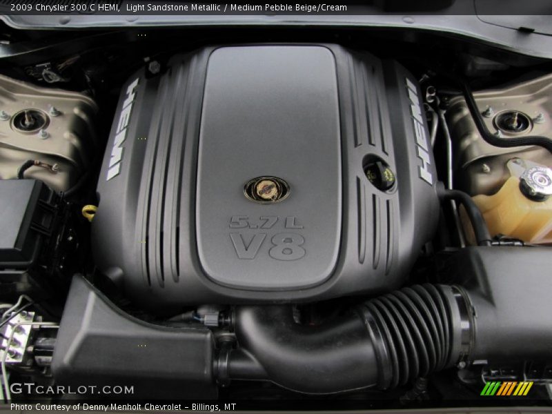 Light Sandstone Metallic / Medium Pebble Beige/Cream 2009 Chrysler 300 C HEMI