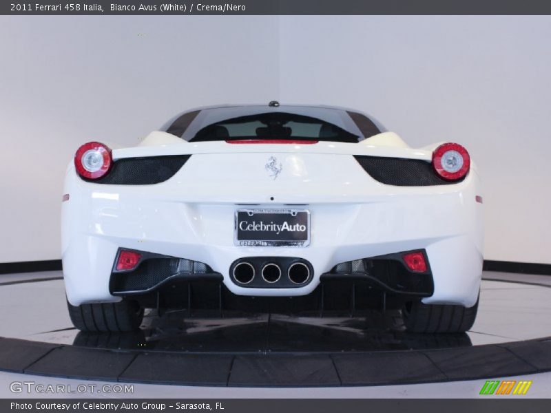 Bianco Avus (White) / Crema/Nero 2011 Ferrari 458 Italia