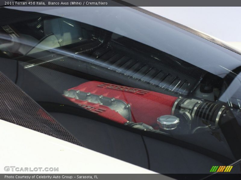 Bianco Avus (White) / Crema/Nero 2011 Ferrari 458 Italia