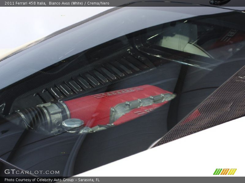 Bianco Avus (White) / Crema/Nero 2011 Ferrari 458 Italia
