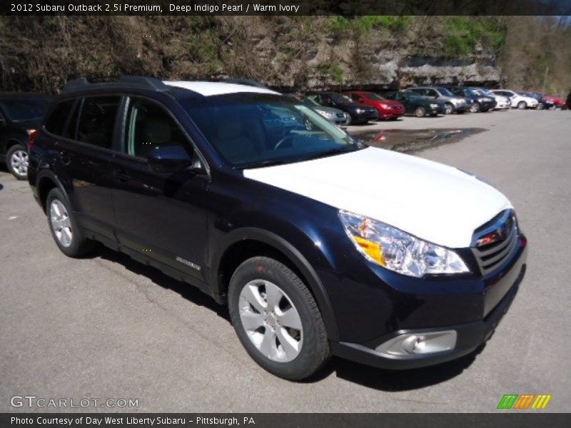 Deep Indigo Pearl / Warm Ivory 2012 Subaru Outback 2.5i Premium