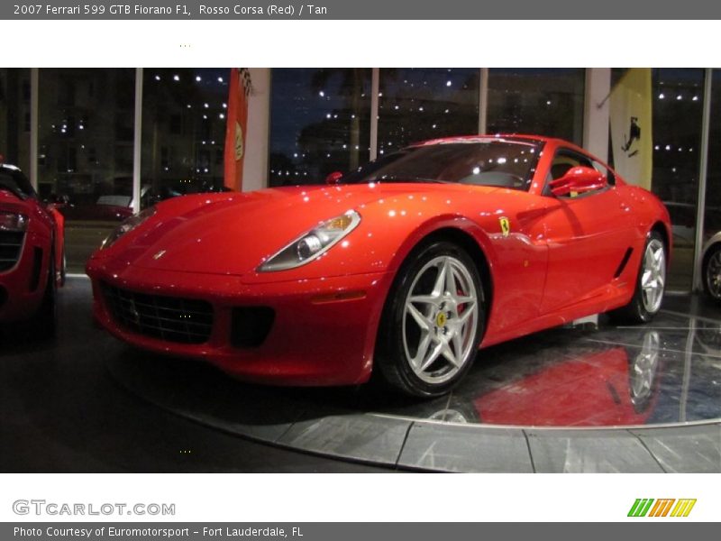 Rosso Corsa (Red) / Tan 2007 Ferrari 599 GTB Fiorano F1