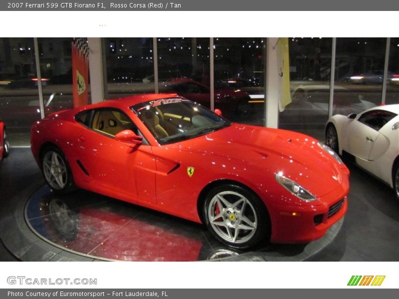 Rosso Corsa (Red) / Tan 2007 Ferrari 599 GTB Fiorano F1