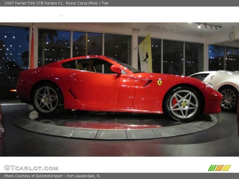 Rosso Corsa (Red) / Tan 2007 Ferrari 599 GTB Fiorano F1