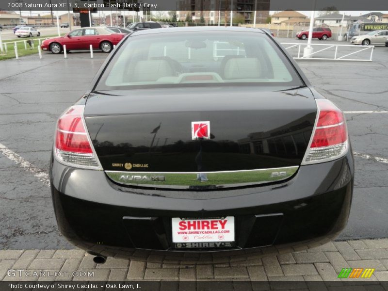 Carbon Flash Black / Gray 2008 Saturn Aura XE 3.5