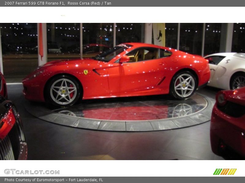 Rosso Corsa (Red) / Tan 2007 Ferrari 599 GTB Fiorano F1