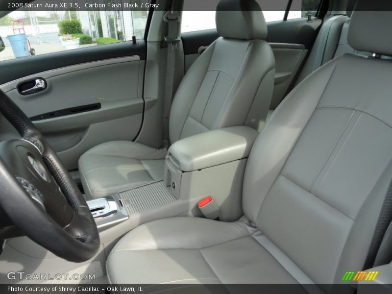 Carbon Flash Black / Gray 2008 Saturn Aura XE 3.5