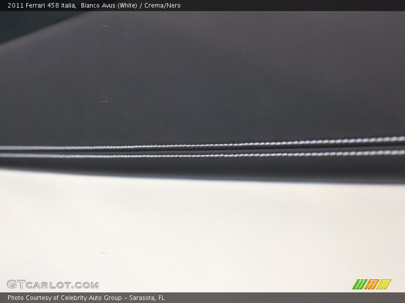 Bianco Avus (White) / Crema/Nero 2011 Ferrari 458 Italia
