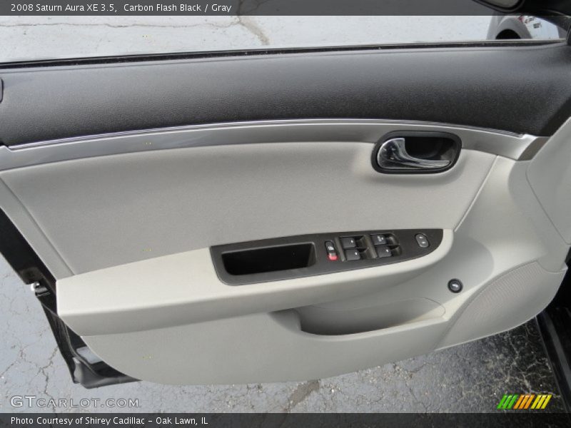 Carbon Flash Black / Gray 2008 Saturn Aura XE 3.5