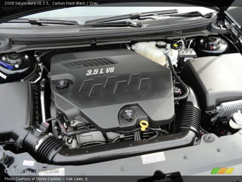 Carbon Flash Black / Gray 2008 Saturn Aura XE 3.5