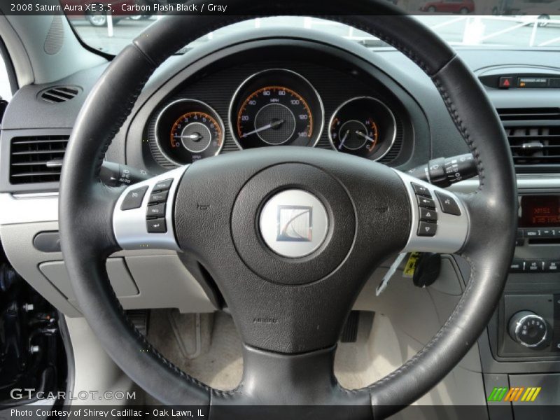 Carbon Flash Black / Gray 2008 Saturn Aura XE 3.5