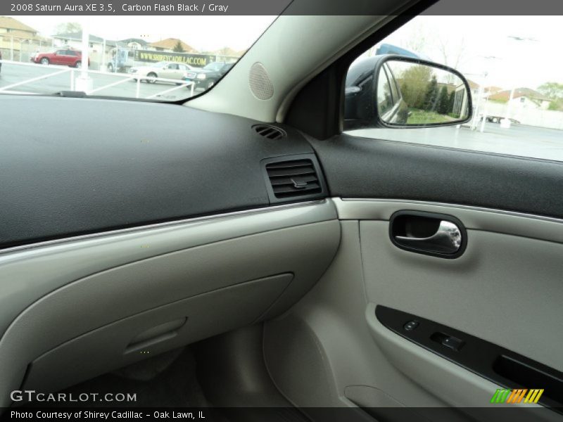 Carbon Flash Black / Gray 2008 Saturn Aura XE 3.5