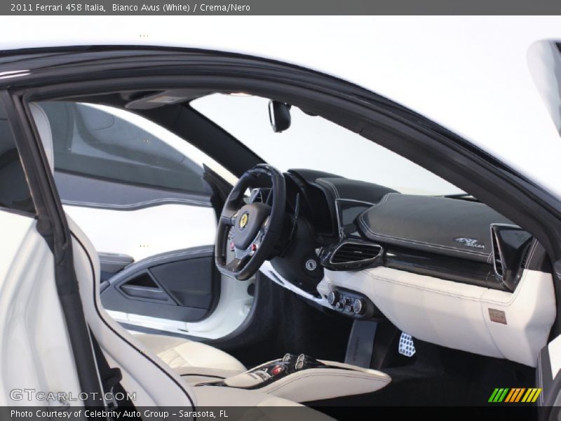 Bianco Avus (White) / Crema/Nero 2011 Ferrari 458 Italia