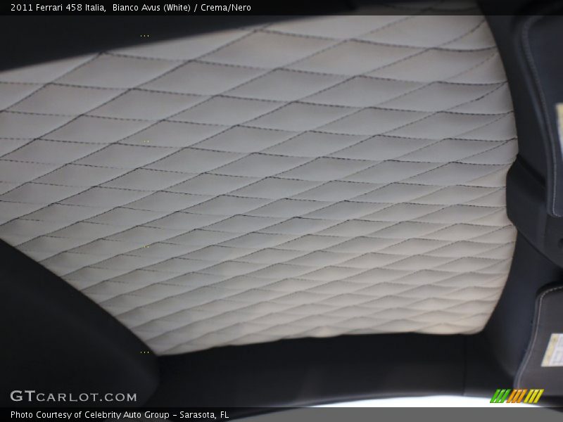 Bianco Avus (White) / Crema/Nero 2011 Ferrari 458 Italia