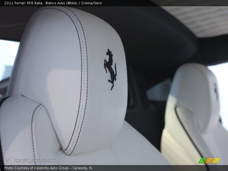 Bianco Avus (White) / Crema/Nero 2011 Ferrari 458 Italia