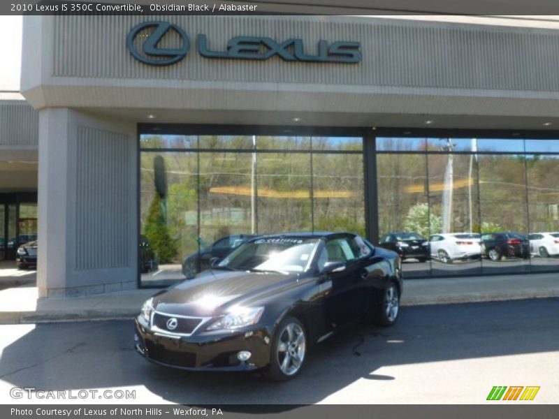 Obsidian Black / Alabaster 2010 Lexus IS 350C Convertible